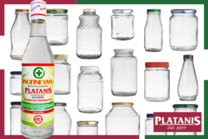 Remove labels from glass jars with denatured alcohol