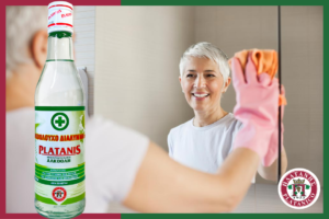 Clean your mirrors with Platanis Isopropyl Alcohol