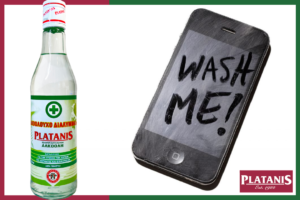 Clean your phone with isopropyl alcohol