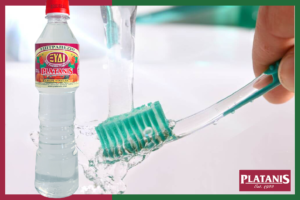 Clean your toothbrush with white vinegar
