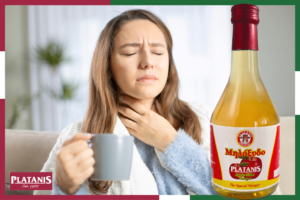 Use ACV to soothe a sore throat