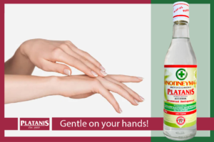 Platanis denatured alcohol is made with pure distillate alcohol. That’s why it eradicates germs without irritating sensitive skin.
