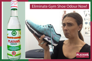 Eliminate gym shoe odour with Platanis Isopropyl alcohol