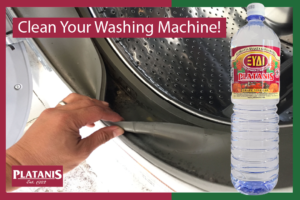 Clean your washing machine with Platanis white vinegar and baking soda