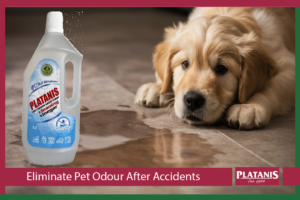 Clean puppy accidents with cleaning vinegar