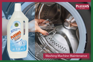 Washing machine maintenance with Platanis cleaning vinegar